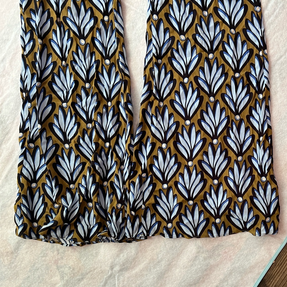 Zara Patterned Leggings - Blue & Brown - Picture 4 of 10